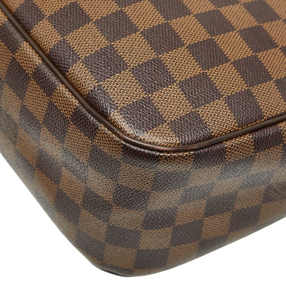 LOUIS VUITTON Authentic Brown Damier Leather Tote Bag - Picture 6 of 13